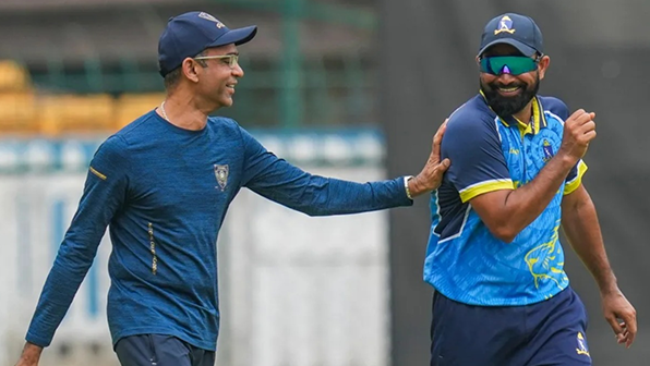 DR Nitin Patel With Indian Player